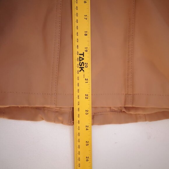 New Look Faux Leather Ladies Dark Tan Fully Lined Jacket - Picture 10 of 11